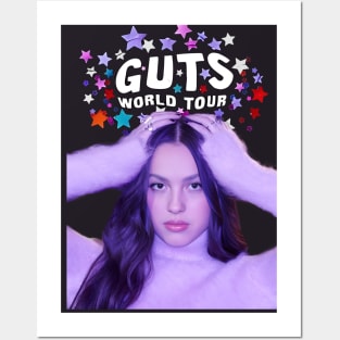 Olivia Rodrigo Guts World Tour inspired merch Posters and Art